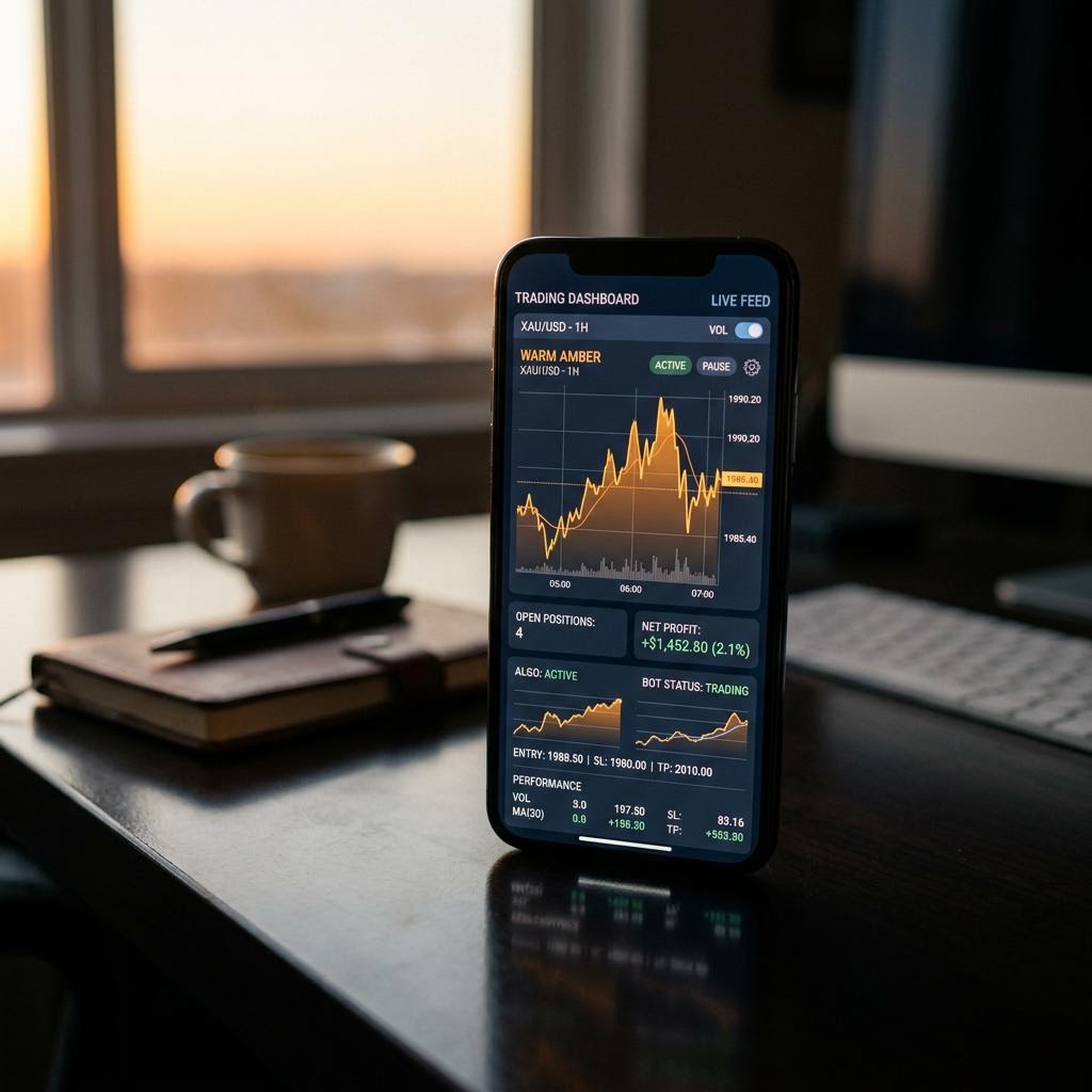 Červenox UI rozhraní na chytrém telefonu